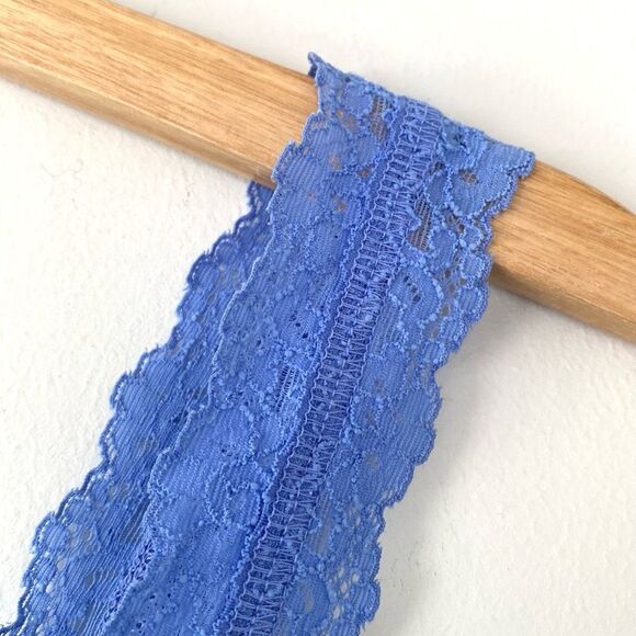 Hanky Panky Lavender Blue Fitted Full-Lace Tank Top sz L Feminine Sexy NWOT - Picture 3 of 7